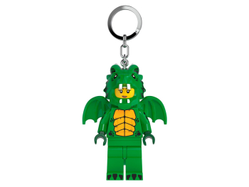 Брелок-фонарик Девочка в костюме зеленого дракона