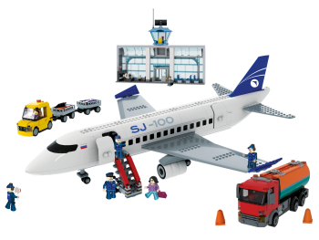 Конструктор SJ-100 в аэропорту Конструктор SJ-100 в аэропорту