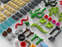 Конструкторы LEGO Уникальные наборы L0004 Набор кубиков и аксессуаров «Природа: Дерево и тележка», фото 6
