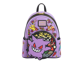 Рюкзак Loungefly! Leather: Pokemon Embroidered Wagara Mini Backpack Рюкзак Loungefly! Leather: Pokemon Embroidered Wagara Mini Backpack
