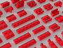 Конструкторы LEGO Уникальные наборы L0016 Набор кубиков и аксессуаров «Цвет: Красные пластины», фото 5
