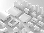 Конструкторы LEGO Уникальные наборы L0029 Набор кубиков и аксессуаров «Цвет: Белые кубики», фото 6
