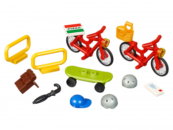 Набор кубиков и аксессуаров Велосипеды
