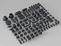 Конструкторы LEGO Уникальные наборы L0031 Набор кубиков и аксессуаров «Темно-серые кубики», фото 3