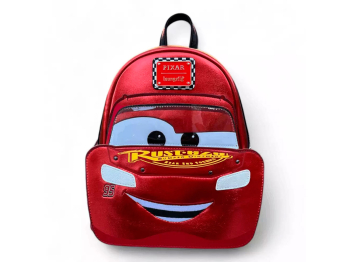 Рюкзак Loungefly! Leather: Pixar Cars Lightning Mcqueen Mini Backpack Рюкзак Loungefly! Leather: Pixar Cars Lightning Mcqueen Mini Backpack