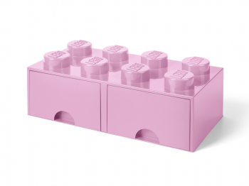 Пластиковый кубик для хранения 8, с ящиками, розовый