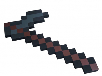 Оружие Minecraft «Железная пиксельная мотыга»