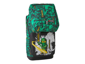 Рюкзак Optimo Ninjago Green, 2023, с сумкой для обуви