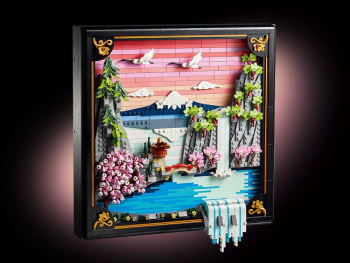 Конструктор Японский пейзаж с цветущей сакурой