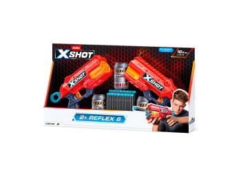 Игровой набор ZURU X-Shot EXCEL: Рефлекс ДУО (2 бластера, 3 мишени, 16 снарядов)