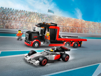 Конструктор Выставочный грузовик F1 с болидом Audi
