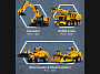Конструкторы CaDA C65003W Экскаватор, фото 3