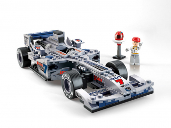 Конструктор Серебряный гоночный автомобиль F1