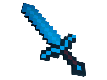 Оружие Minecraft «Алмазный пиксельный меч 45 см»
