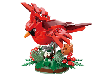 Конструктор Красный кардинал на ветке остролиста