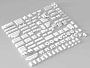 Конструкторы LEGO Уникальные наборы L0028 Набор кубиков и аксессуаров «Цвет: Белые пластины», фото 3