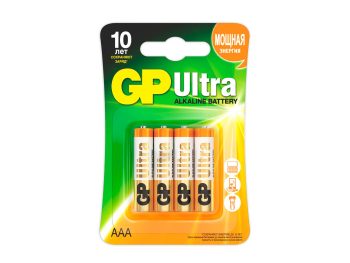 Батарейки GP Ultra Alkaline 24А, ААА, 4 шт