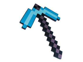 Оружие Minecraft «Алмазная пиксельная кирка 45 см»