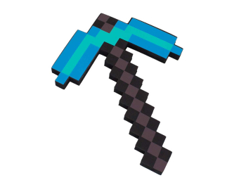 Оружие Minecraft «Алмазная пиксельная кирка 30 см 2.0»